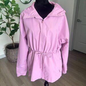 Champion Womens Lilac/Pink Zip Up Rain Coat Windbreaker Outdoor Jacket Size M